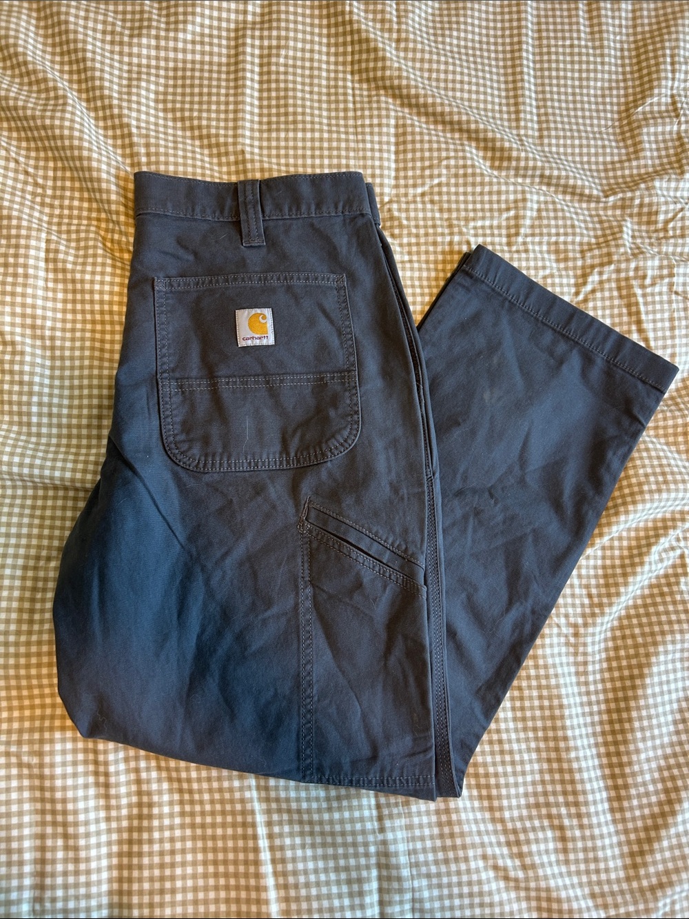 Carhartt Grey Relaxed Straight Leg Work Pant